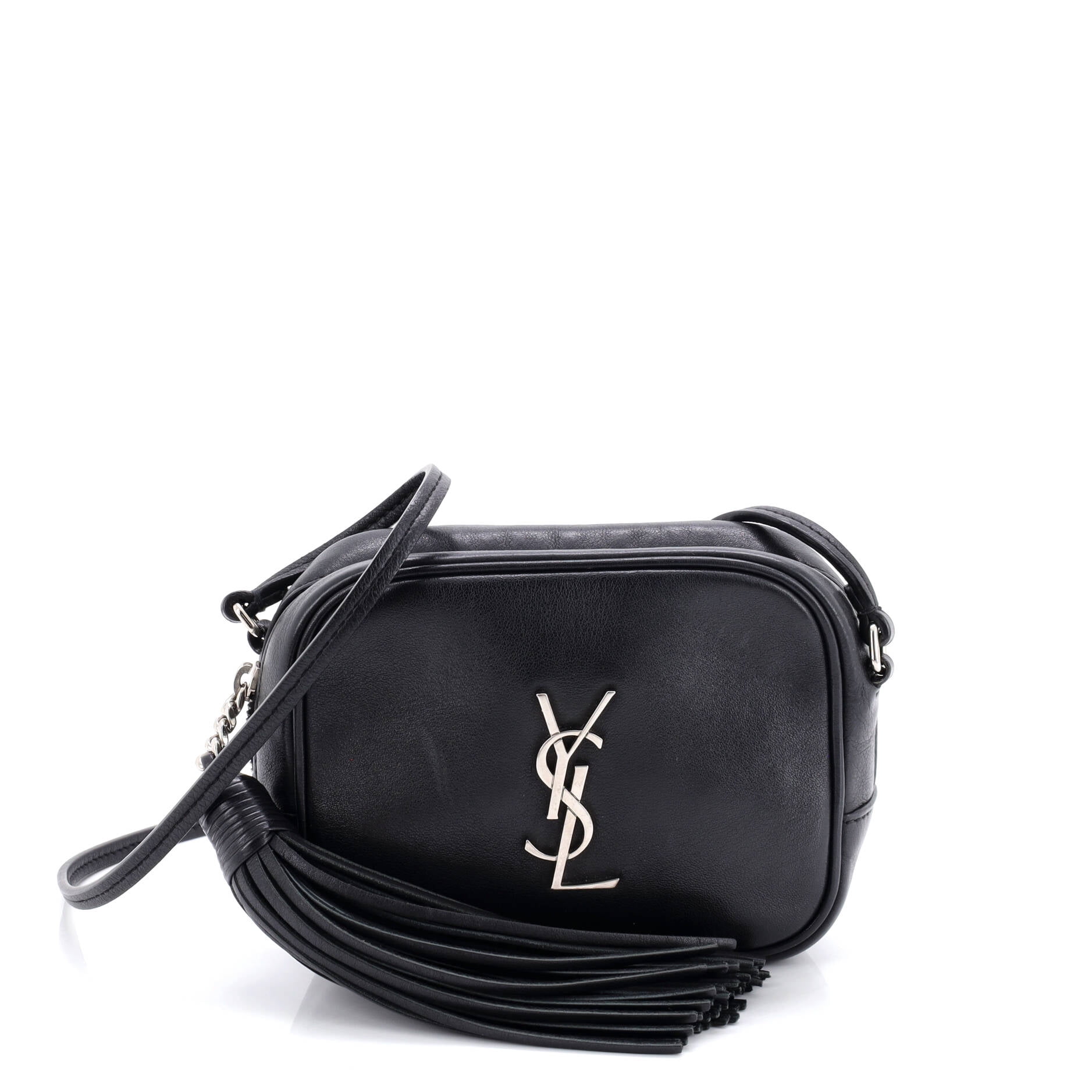 Pre-Owned Saint Laurent Classic Monogram Blogger Crossbody Bag Leather Small By Rebag