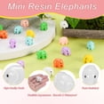 thumbnail image 2 of Uxcell Paquete de 20 Elefantes de Resina Mini, Pequeñas Figuras de Elefantes para Decoración de Jardín de Hadas/Paisajismo Micro Hogar [Blanco], 2 of 6