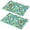 Pioneer Flower Floral-1, variant on Placemat, Pioneer Flower Floral Print Pattern Place Mats Table Mat Set Of 2, PVC Washable Placemats for Party Kitchen Dining Decoration, 18x12 Inch, Fade Resistant