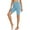 Sky Blue, variant on UAMVSH Legging Shorts for Women Summer Stretchy Gym Running Workout Long Shorts Comfy Slim Fit Yoga Athletic Biker Shorts