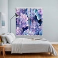 thumbnail image 5 of Curtains 63 Inch Length 2 Panels, Spring Purple Hydrangea Grommets Window Treatment Curtain, Country Flowers Garden Plants Thermal Curtains Drapes for Living Room/Bathroom, 5 of 9