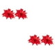 thumbnail image 4 of Yuarrent 2 piezas 25 cm Glitter Poinsettia Navidad flores artificiales de franela Type4 NO4, 4 of 6