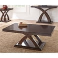 thumbnail image 2 of Ensemble Moderne de 3 Pcs en Bois, Table Basse et Table d'Appoint, Couleur Espresso Cerise, 2 of 4