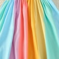 thumbnail image 6 of Otqutp Beach Sundress for Toddler Girls Kids Summer Sleeveless Sundress Casual Rainbows Custome Dance Party Hat Playwear Dresses, 6 of 8