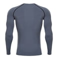 thumbnail image 5 of FRSASU Men's Compression Shirts Long Sleeve Cool Dry Workout Athletic Base Layer Running Basketball Cycling Undershirt Gray, 5 of 6