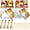 Gold, variant on 4 Sets 11.81" Chilled Serving Tray for Parties Ice Chilled Party Platter Charcuterie Serving Board Cold Dish Dip with Forks Tongs for Fruit Seafood Vegetable Appetizer (Gold)