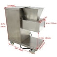 thumbnail image 2 of 110V Commercial Meat Slicer Stainless Steel Electric Meat Mincer TJ-180L Meat Shredding Machine with 2mm Blade 1100W, 2 of 16