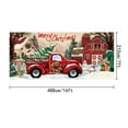 thumbnail image 4 of 3D Garage Door Christmas Cover 7x16 ft, Features Magnetic Hooks for Easy Installation on Your Garage Door for a Joyous Holiday Welcome(Red Truck Christmas), 4 of 6