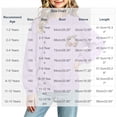 thumbnail image 3 of Edvintorg Girls Sweatshirts Cute Printed Long Sleeve Loose Pullover Top Solid Color Crew Neck Casual Sweatshirt Little Girls Clothes Size 1-13, 3 of 7