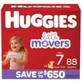 thumbnail image 2 of Huggies Little Movers Diapers, Size 7 - 41+ Pounds (88 Count), 2 of 2