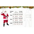 thumbnail image 7 of Santa Claus Costume Christmas Complete Dress-Up Outfit For Adult Santa Suit With Hat Men Cosplay Costumes 7PCS, 7 of 7