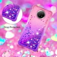 thumbnail image 5 of for Xiaomi Redmi Note 9 5G Case, Creativity Clear Quicksand Glitter Flowing Liquid Floating Soft TPU Case w/Stand Bling Diamond Sparkle Phone Cover for Xiaomi Redmi Note 9 5G JB Pink Mauve, 5 of 14