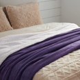 thumbnail image 4 of HTOOQ Sherpa Fleece Blanket, Queen Size, Purple, Microfiber, Reversible, 9HTOOQ x 9HTOOQ Inches, Soft and Warm, 4 of 7
