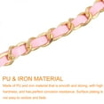 thumbnail image 4 of Uxcell Chain Strap Wristlet, 7" Hand Wrist Lanyard Leather Wristlet Strap for DIY, Gold, Pink, 4 of 7