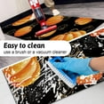 thumbnail image 6 of Fall Kitchen Mat Pumpkin Sunflower Kitchen Mats for Floor Runner Rug Set of 2 Non Slip with Rubber Backing, Plank Washable Carpet for Hallways, Sink, Laundry Room, 17x30 + 17x47 in, 6 of 6