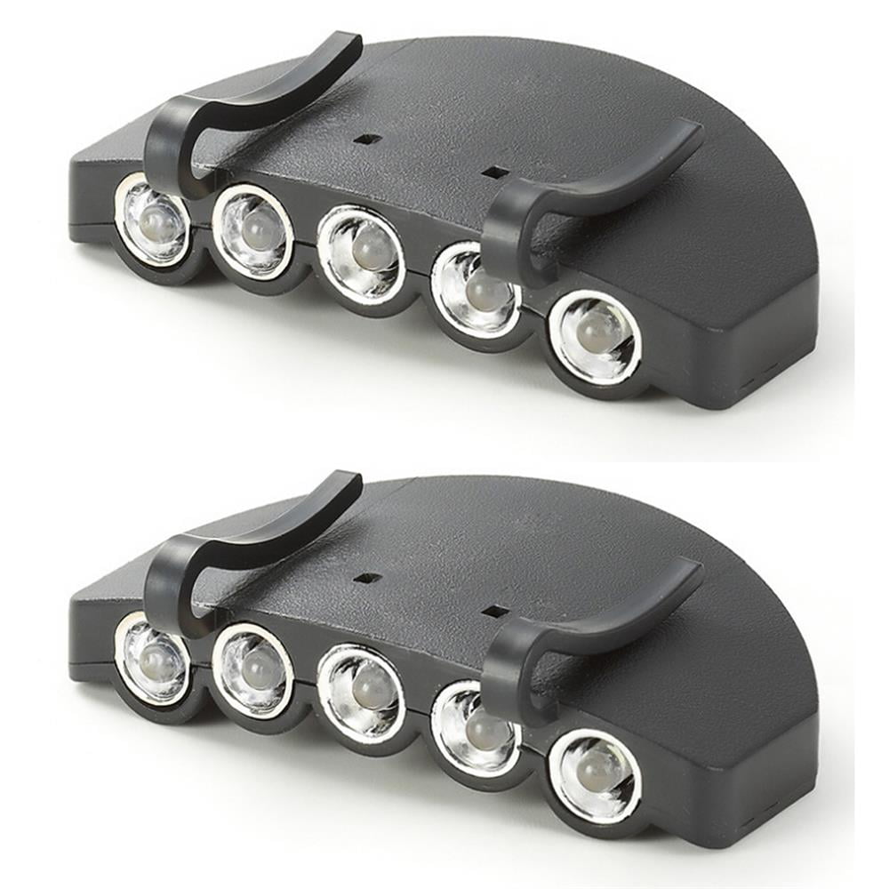 Cap Light Headlamp 5 LED Cap Visor 