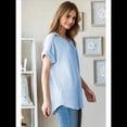 thumbnail image 4 of Blusas de Mujer de Corta Azul XXL, 4 of 6