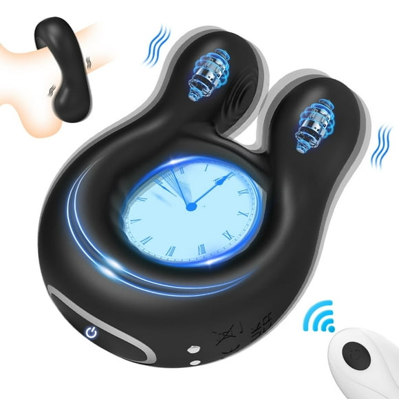 XBONP Silicone Vibrating Penis Ring for Men and Couple,Adult Pleasure Ring for Men
