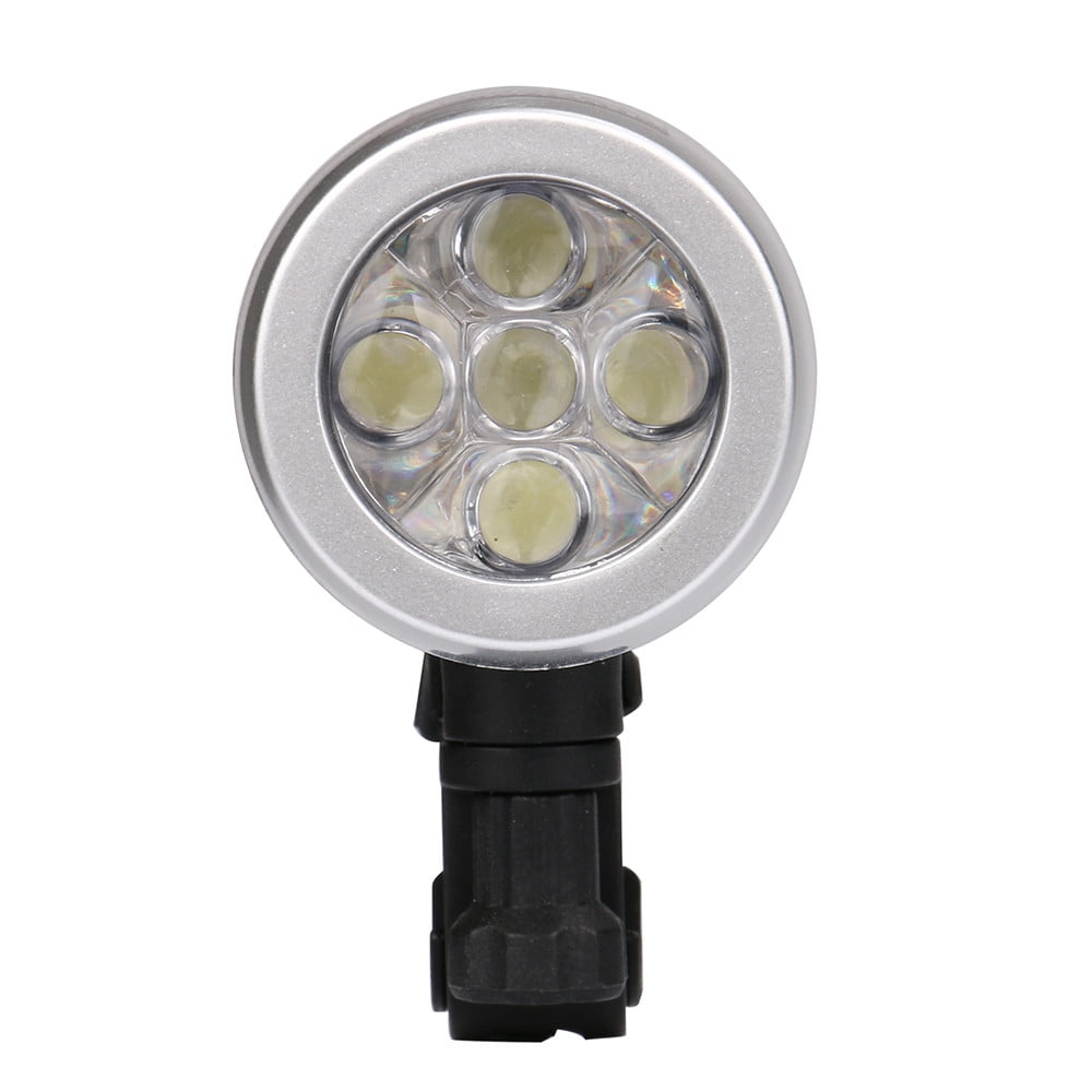 Waterproof 5 LED Lamp Bicycle Bike Front Head Light + Rear Safety