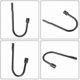 thumbnail image 4 of Curtain Holdback, Wall Mounted Curtain Tieback Hooks, Metal Decorative Window Drapery Holder Curtain Hook, 4 of 5