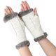 thumbnail image 2 of 1 par de guantes de punto de medio dedo, calentadores de manos de invierno, guantes gruesos de medio dedo, suministros de invierno, 2 of 6