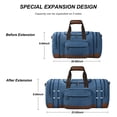 thumbnail image 4 of Bolsa de lona Litvyak, 50 litros, para viaje y noche, color azul, 4 of 7