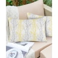thumbnail image 6 of Yellow Gray Throw Pillow Covers, Pastoral Botanical Branch Aesthetics Soft Breathable Pillow Cases with Invisible Zipper for Sleeping, Standard Pillowcases for Couch Bed Sofa Chair 20x26 Inches, 6 of 6