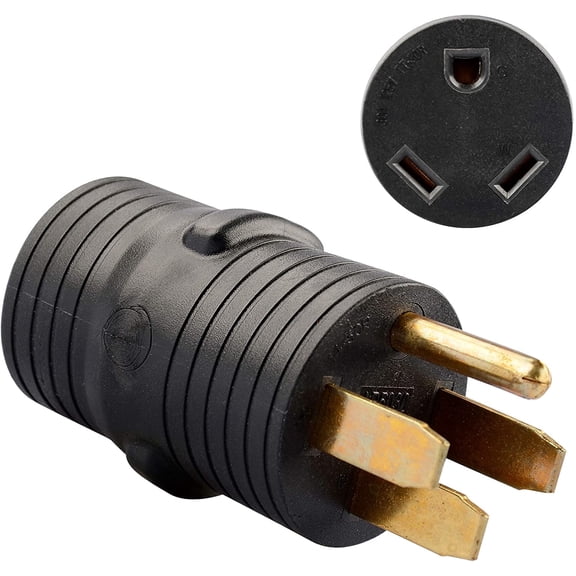 RV Plug Adapter 50 Amp Male (14-50P) to 30 Amp Female (TT-30R)