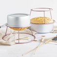 thumbnail image 4 of Chiffon Cake Cooling Rack - Non-Stick Rose Gold Metal Wire Rack for 4/6/8-Inch Cakes - Baking Tool（rose gold）, 4 of 5