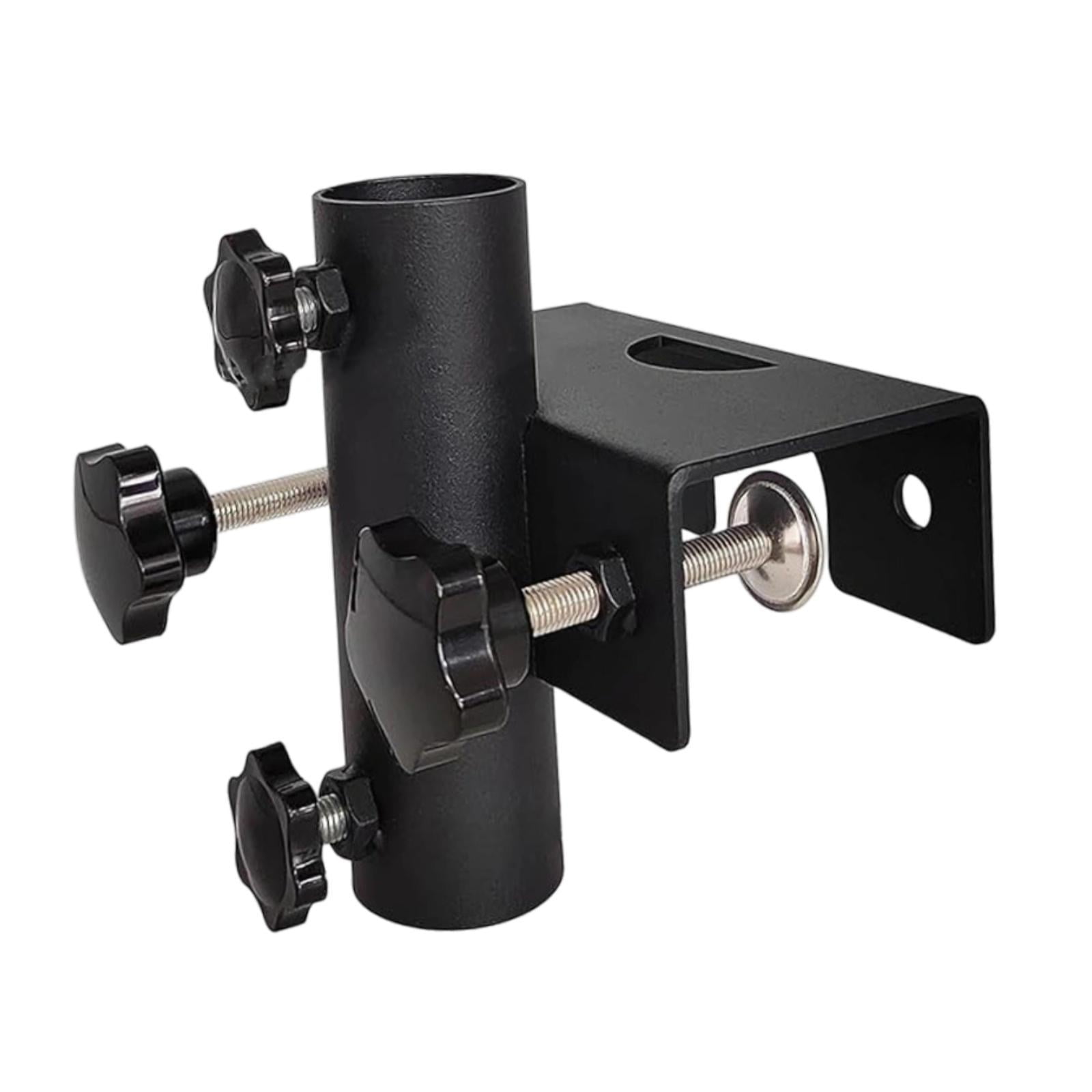 oshhni Outdoor Umbrella Holder Fixture Base Metal Clamp for Park Deck Railing Fence