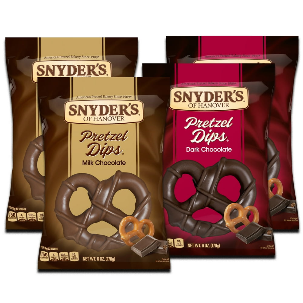 Snyder's of Hanover Holiday Chocolate Covered Pretzels, Milk and Dark