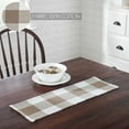 thumbnail image 3 of VHC Brands Runner 8x24, Cotton Dining Room, Kitchen Table Runner, Country Farmhouse Style, Annie Buffalo Check, Brown & White, 3 of 3