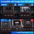 thumbnail image 2 of Estéreo de coche AWESAFE Android para Dodge RAM 1500 2500 3500 13-18, 2 of 9