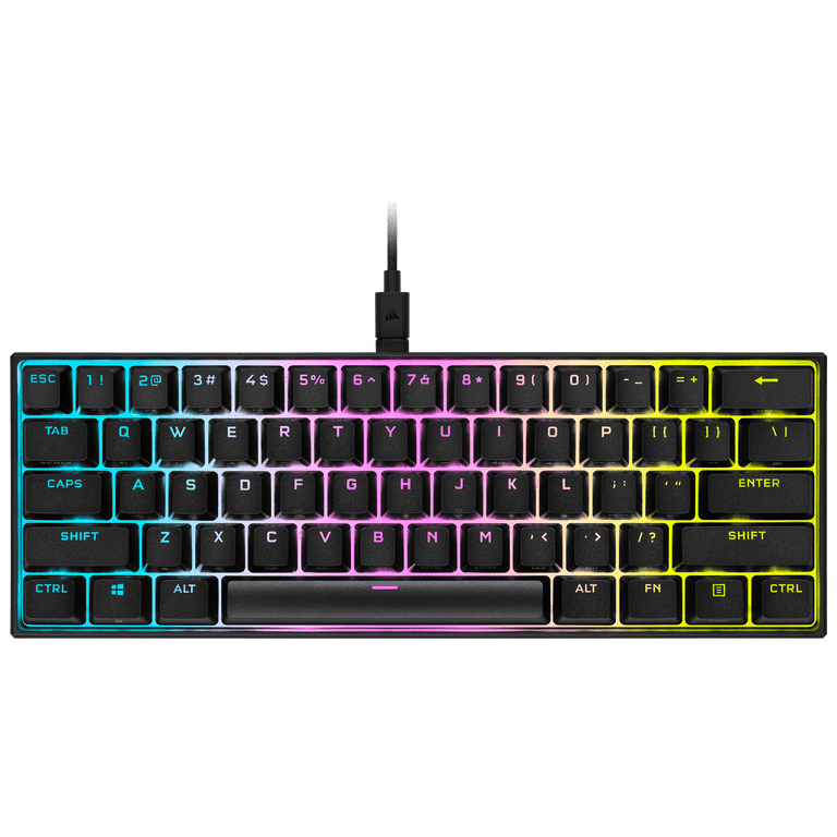 Ja marmor klasse Corsair K65 RGB Mini 60% Mechanical Gaming Keyboard - Cherry MX Red  Keyswitches, Detachable USB Type C - Walmart.com