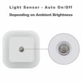 thumbnail image 3 of Set of 4 LED Night Light with Auto Dusk to Dawn Sensor Plug In Wall Square Light, 3 of 9