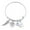 C, variant on Family Bracelet A Piece Of My Heart Angel Wing Dad Mom Lettering Bracelet
