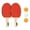 662Practice double, variant on CIYISON Highly Bounce Table Tennis Rackets Comfortable Grip Table Tennis Bats with 3 Balls PingPong Rackets for Beginner