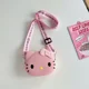 thumbnail image 1 of Bolso cruzado de Hello Kitty de 12Cm/20Cm para mujer, bandolera Kawaii, bolso de hombro de viaje 3D, Bolso pequeño para teléfono, regalo para niñas, 1 of 5
