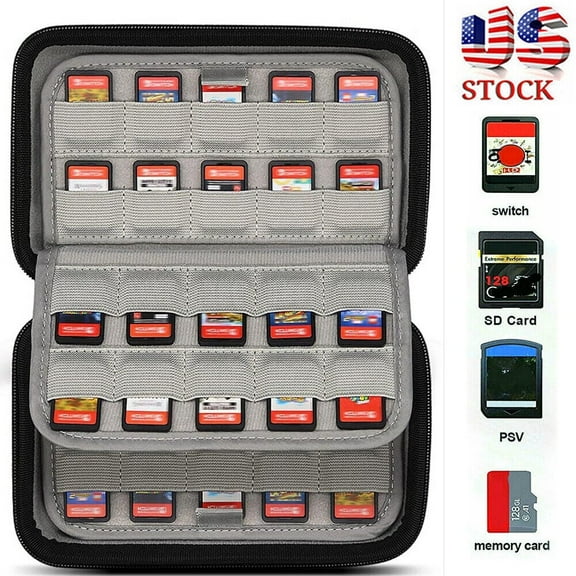 80 Game Card Holder Storage Case For DESIN/Ps Vita/Sd Cards Cartridge