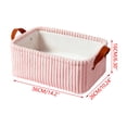 thumbnail image 3 of Corduroy Storage Basket Collapsible Storage Bin with Reinforced Handles Foldable Basket Organizer for Kids Toys Clothes Closet, 3 of 7