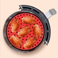 thumbnail image 3 of Lubelski 2Pcs Frying Liner Food Grade Non-Stick Silicone Dishwasher Safe Fryer Basket Mat for Kitchen, 3 of 6
