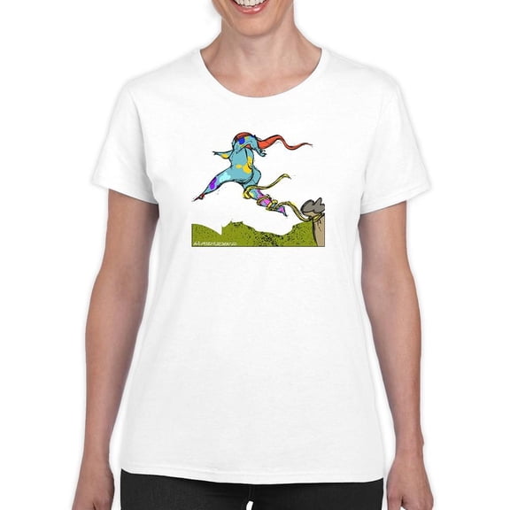 Running Out Of Creativity T-Shirt Women -Wilfred Hildonen Designs, Female XX-Large