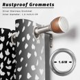 thumbnail image 4 of Art Black Outdoor Curtains for Patio, Vintage White Polka Dots Black Gray Ombre Farmhouse Country Sunshade Privacy Drapes Grommet Waterproof Outside Curtains for Porch/Cabana/Balcony 54"x95", 2 Panel, 4 of 9