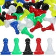 thumbnail image 1 of CIMAXIC game pieces 96pcs Multicolor Plastic Pawns Chess Pieces Game for Board Games Educational Board Games Accessories Random Color,1"X0.65"X0.65", 1 of 5