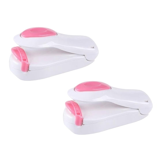 2pcs Mini Handheld Bag Sealer, Portable Battery-Powered Heat Sealers, Quick Snack & Food Sealers for Travel, Picnic, Camping