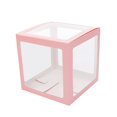 thumbnail image 4 of 4pcs / set Caja de globos transparente Boda Día de San Valentín Decoración Amor - Rosa, 11 Feliz Sencillez, 4 of 5