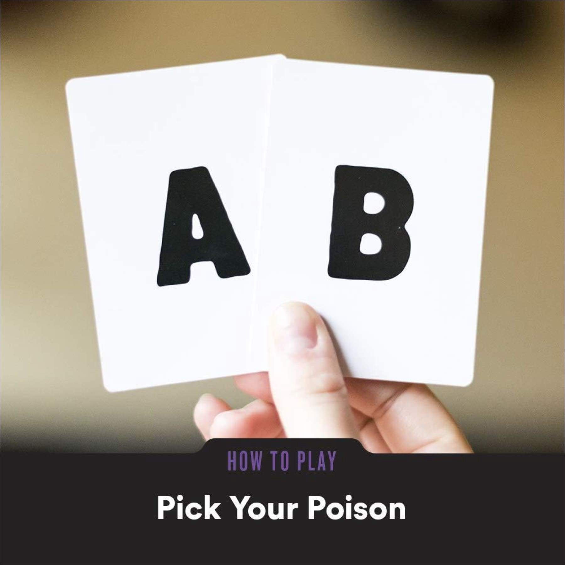 Pick Your Poison Classic Card Game, by Player Ten - The “What Would You Rather Do?” Family Card Game