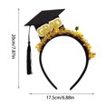 thumbnail image 3 of Elegante Graduación Diadema Elegante y cómodo Graduado Banda de pelo para las mujeres perfectas para ceremonias de graduación y celebraciones, 3 of 6