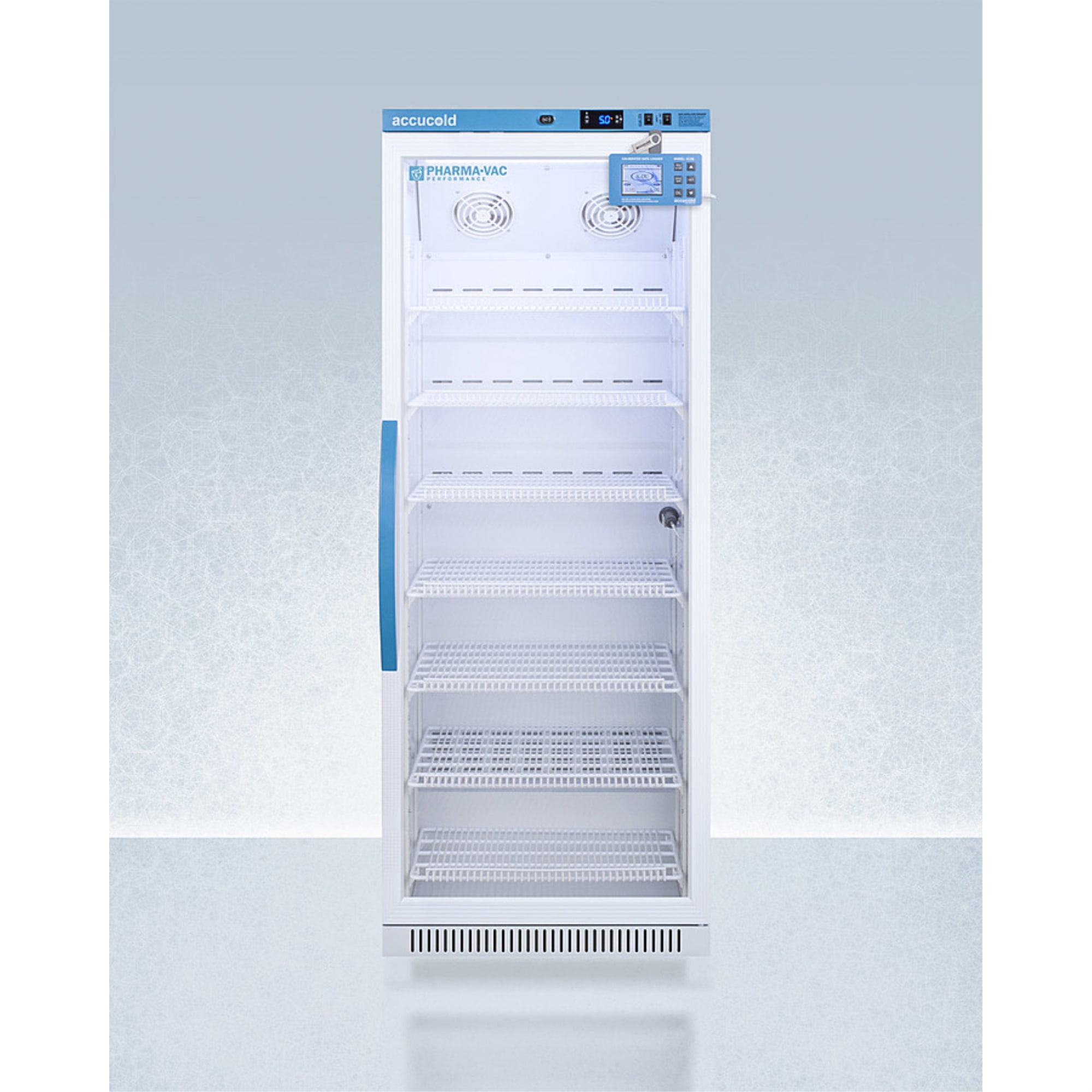 Accucold ARG12PVDL2B Upright Vaccine Refrigerator w/ 12 Cu.Ft., Single Glass Door, +2 to +8C
