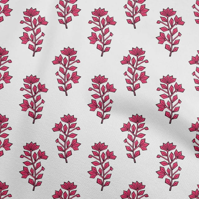 oneOone Silk Tabby Magenta Fabric Block Fabric For Sewing Printed Craft Fabric By The Yard 42 Inch Wide-76